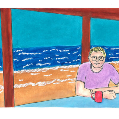 David Hockney at Malibu